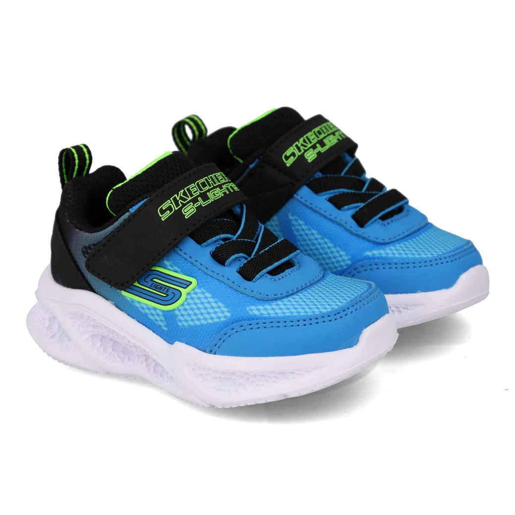 Skechers Tenis METEOR LIGHTS 401495N-BKBL Preto-Azul Sint_8__